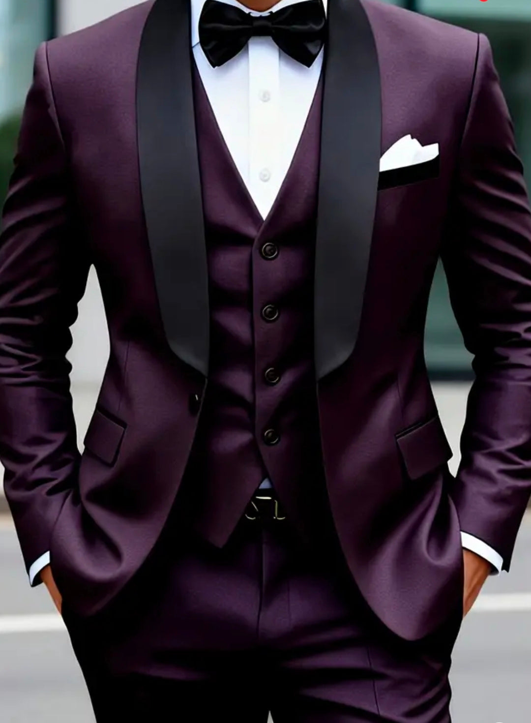 Ensemble de costume décontracté hommes de 3 pièces