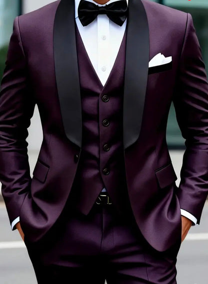 Ensemble de costume décontracté hommes de 3 pièces