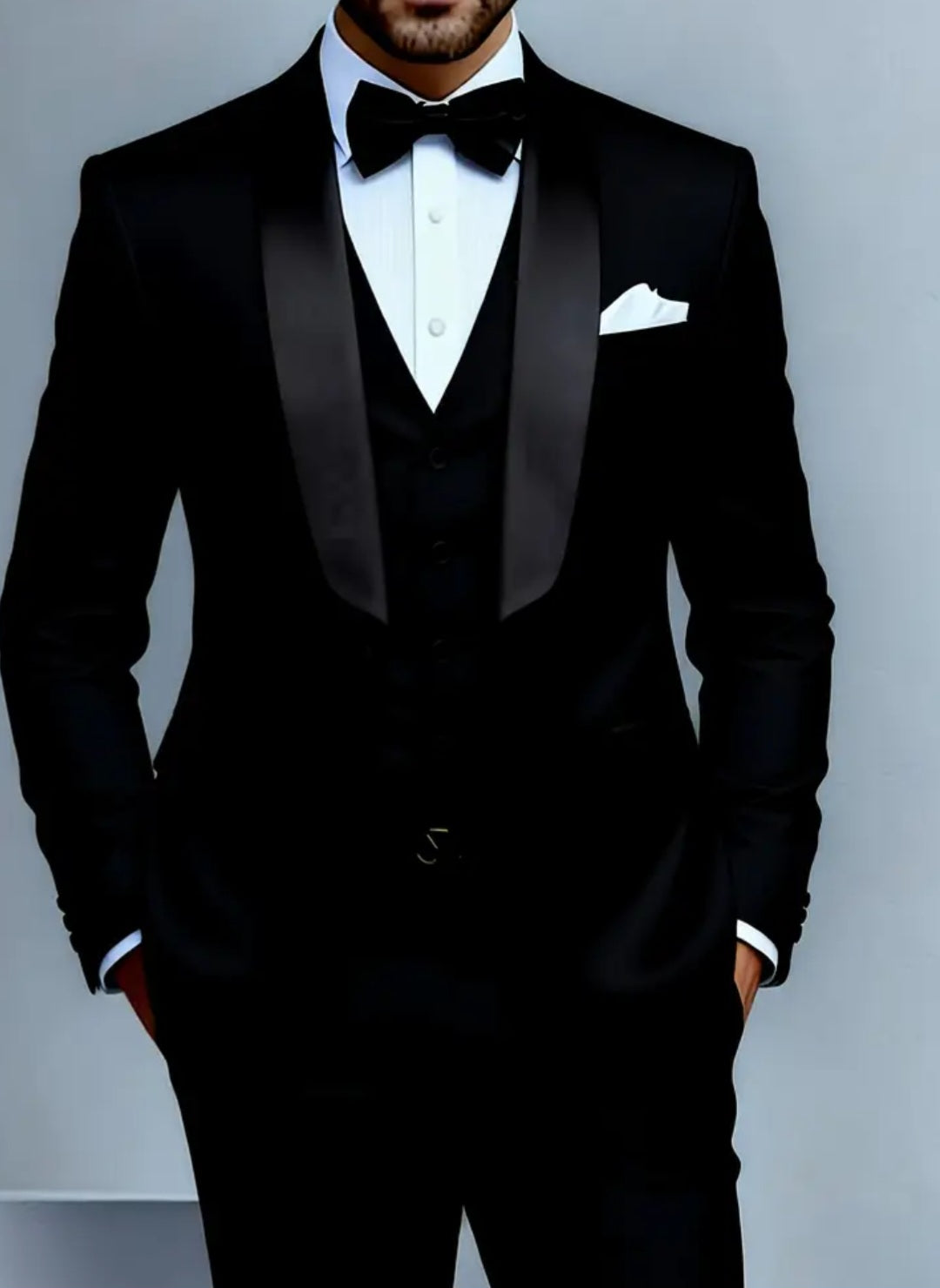 Ensemble de costume décontracté hommes de 3 pièces