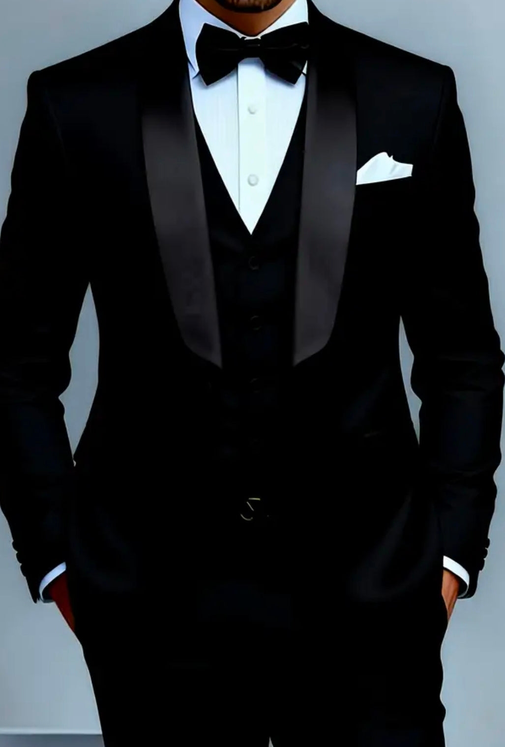 Ensemble de costume décontracté hommes de 3 pièces