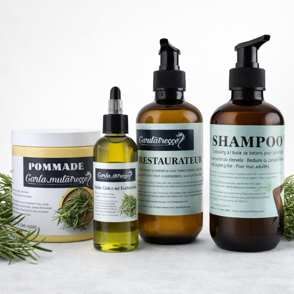 Carla-mulatresse maxi gamme pour la croissance des cheveux, stimuler, hydrater,alopesie etc......