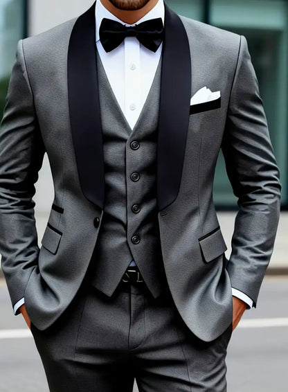 Ensemble de costume décontracté hommes de 3 pièces