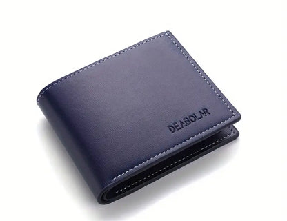 Portefeuille personnalisable pour homme ,1 pièces porte-carte en simili cuir avec nom personnalisé,style professionnel  bifold court ,motif de lettre artistique accessoires de mode pour hommes