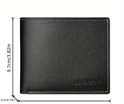 Portefeuille personnalisable pour homme ,1 pièces porte-carte en simili cuir avec nom personnalisé,style professionnel  bifold court ,motif de lettre artistique accessoires de mode pour hommes