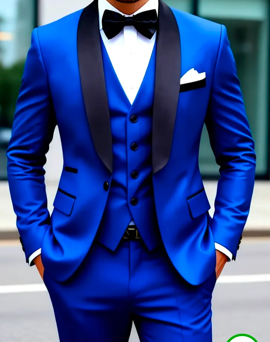 Ensemble de costume décontracté hommes de 3 pièces