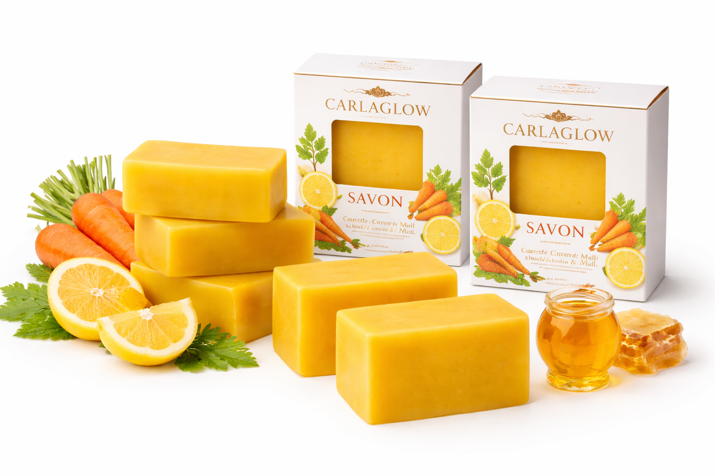 Savon carrote Carlaglow faite à la main