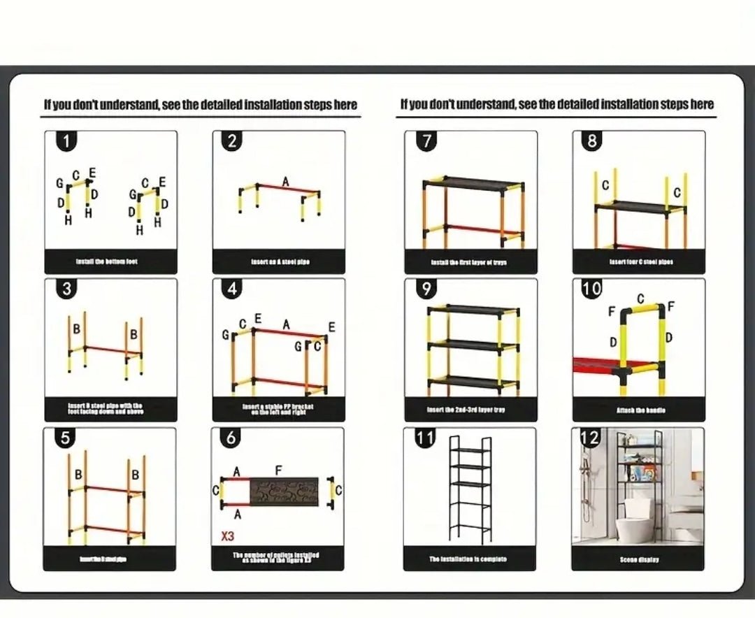 1 étagère de rangement pour salle de bain, organisateur autoportant en plastique,étagère à 3 niveaux au dessus la toilette pour les articles de toilette - Carlastore1 étagère de rangement pour salle de bain, organisateur autoportant en plastique,étagère à 3 niveaux au dessus la toilette pour les articles de toiletteCarlastoreCarlastore