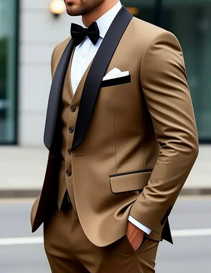 Ensemble de costume décontracté hommes de 3 pièces