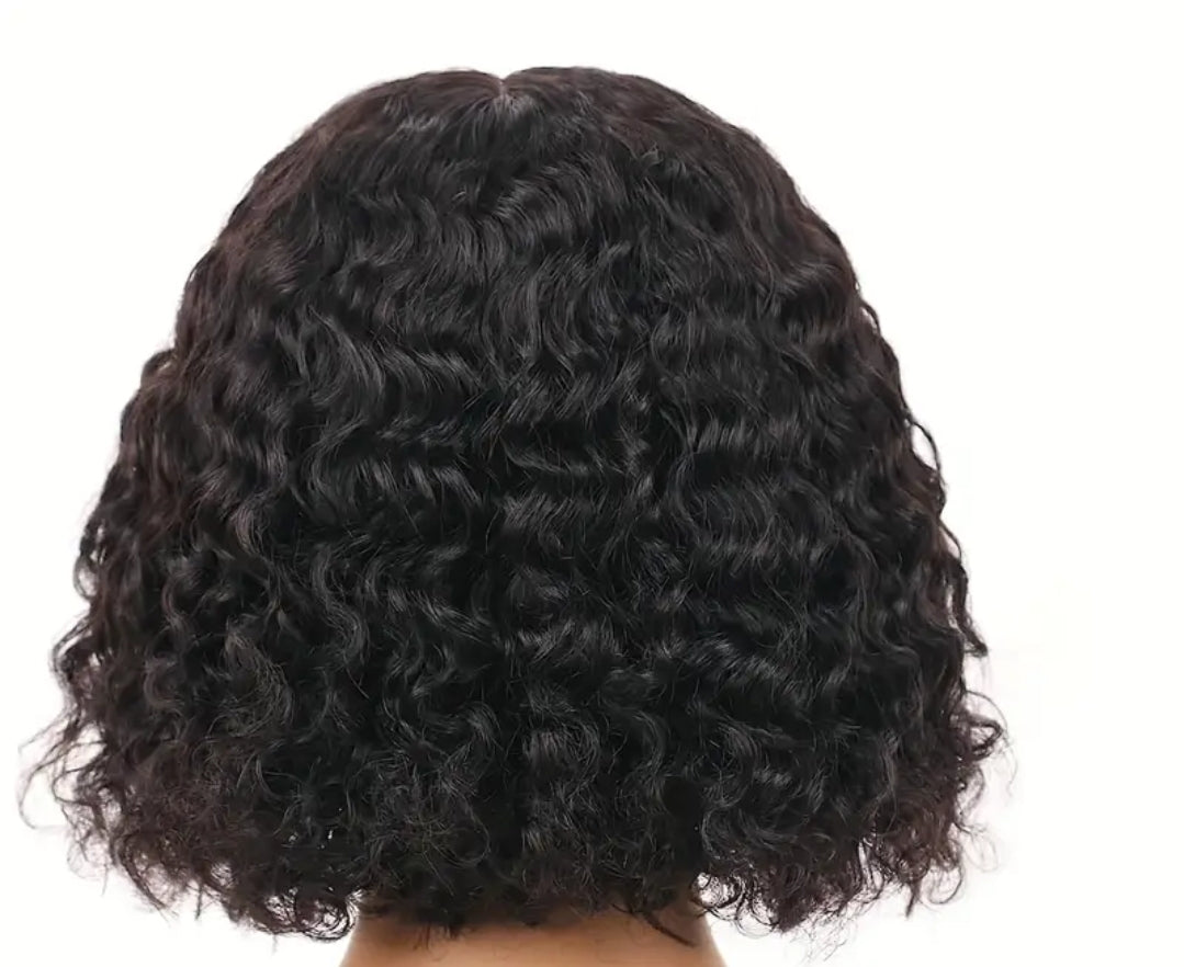 Beaushine Bob perruques cheveux humains courtes bouclées fermeture ende