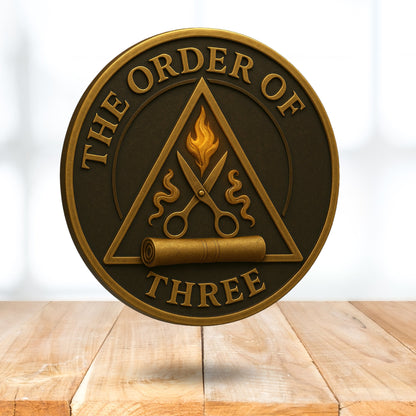 "The Order of Three" Beard Oil Bundle (3-Piece Ritual Set) – The Professor + The Villain + The Alchemist (3x 30ml) | Includes FREE Magnetic Decal | Handcrafted in Canada